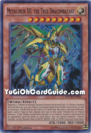 Yu-Gi-Oh Card: Metaltron XII, the True Dracombatant