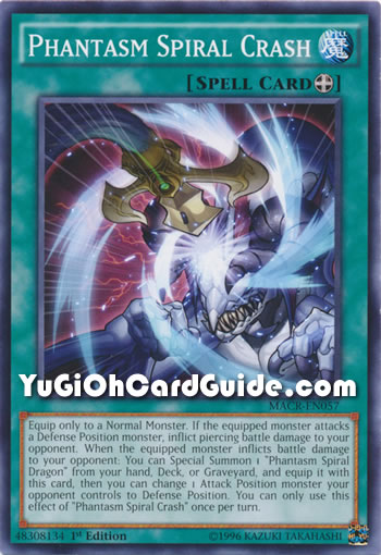 Yu-Gi-Oh Card: Phantasm Spiral Crash