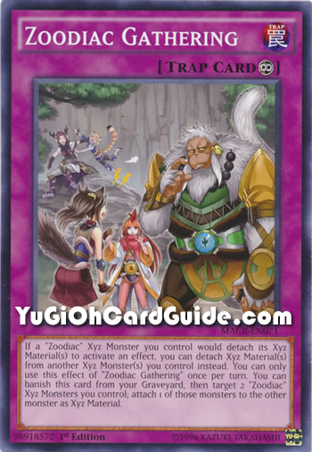 Yu-Gi-Oh Card: Zoodiac Gathering