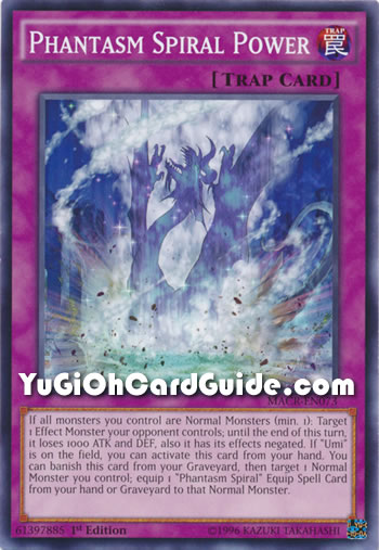 Yu-Gi-Oh Card: Phantasm Spiral Power