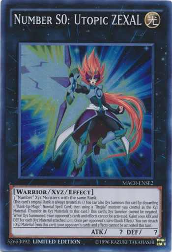Yu-Gi-Oh Card: Number S0: Utopic ZEXAL