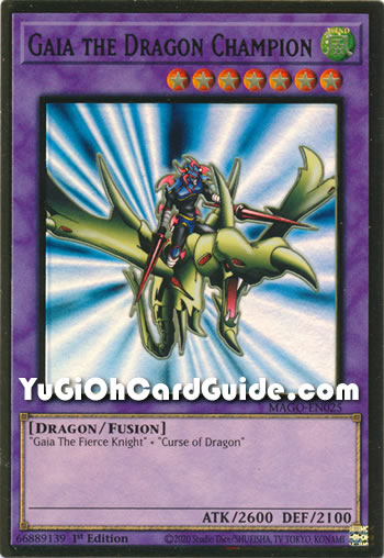 Yu-Gi-Oh Card: Gaia the Dragon Champion