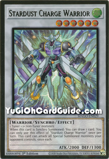 Yu-Gi-Oh Card: Stardust Charge Warrior