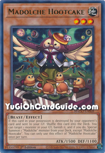Yu-Gi-Oh Card: Madolche Hootcake