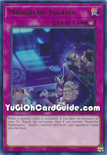 Yu-Gi-Oh Card: Madolche Nights