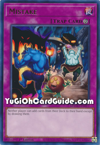 Yu-Gi-Oh Card: Mistake