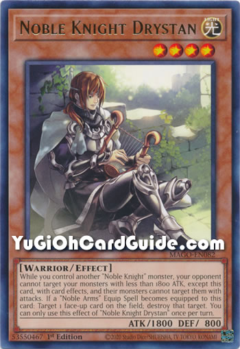Yu-Gi-Oh Card: Noble Knight Drystan
