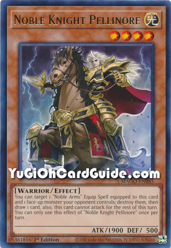 Yu-Gi-Oh Card: Noble Knight Pellinore