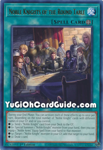 Yu-Gi-Oh Card: Noble Knights of the Round Table