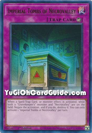 Yu-Gi-Oh Card: Imperial Tombs of Necrovalley