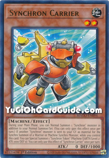 Yu-Gi-Oh Card: Synchron Carrier