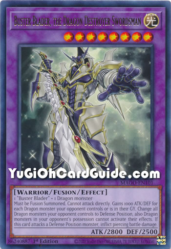 Yu-Gi-Oh Card: Buster Blader, the Dragon Destroyer Swordsman
