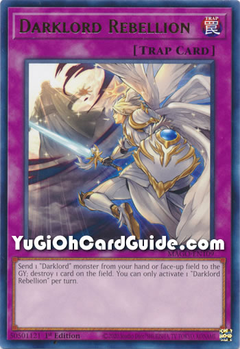 Yu-Gi-Oh Card: Darklord Rebellion