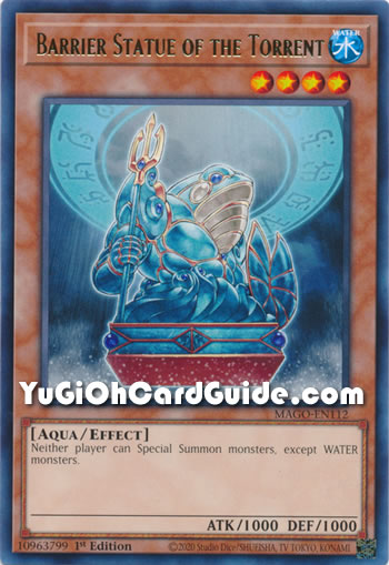 Yu-Gi-Oh Card: Barrier Statue of the Torrent