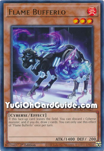 Yu-Gi-Oh Card: Flame Bufferlo