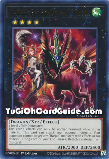 Yu-Gi-Oh Card: Harpie's Pet Phantasmal Dragon