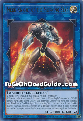 Yu-Gi-Oh Card: Mekk-Knight of the Morning Star