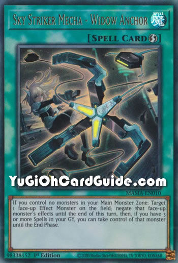 Yu-Gi-Oh Card: Sky Striker Mecha - Widow Anchor