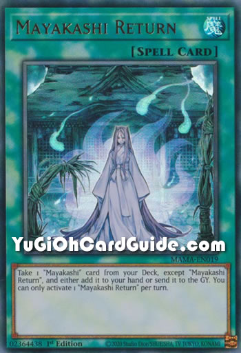 Yu-Gi-Oh Card: Mayakashi Return
