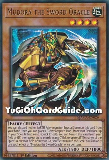 Yu-Gi-Oh Card: Mudora the Sword Oracle
