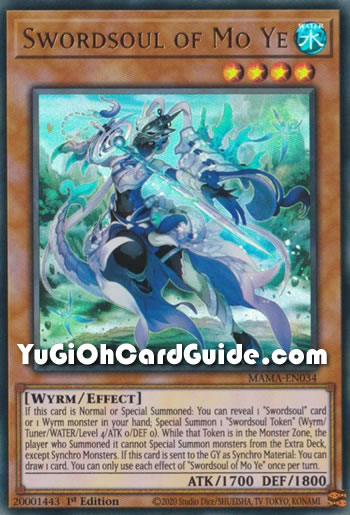 Yu-Gi-Oh Card: Swordsoul of Mo Ye