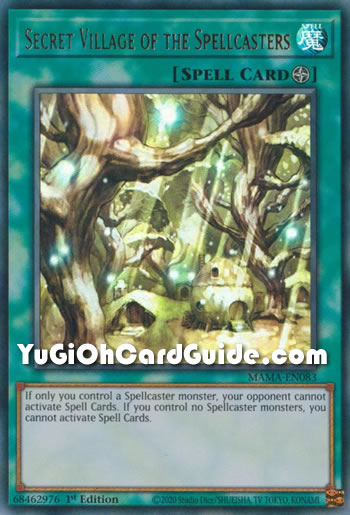 Yu-Gi-Oh Card: Secret Village of the Spellcasters