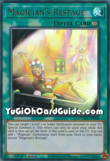 Yu-Gi-Oh Card: Magician's Restage