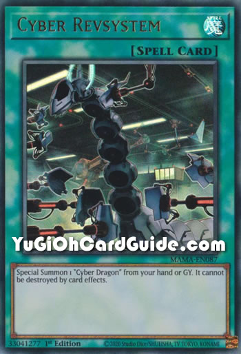 Yu-Gi-Oh Card: Cyber Revsystem