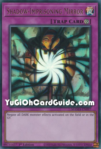 Yu-Gi-Oh Card: Shadow-Imprisoning Mirror