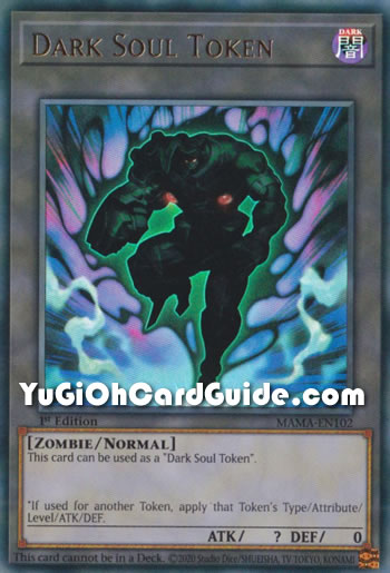 Yu-Gi-Oh Card: Dark Soul Token