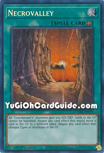 Yu-Gi-Oh Card: Necrovalley