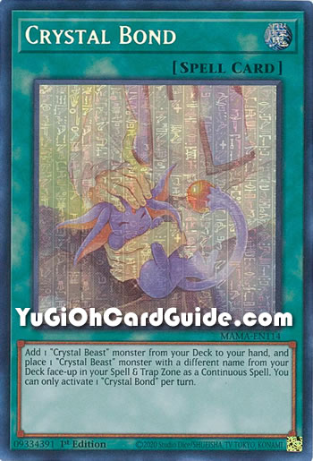 Yu-Gi-Oh Card: Crystal Bond