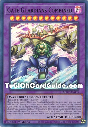 Yu-Gi-Oh Card: Gate Guardians Combined