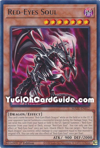 Yu-Gi-Oh Card: Red-Eyes Soul