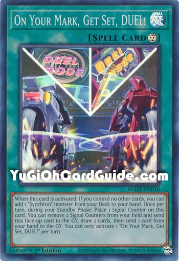 Yu-Gi-Oh Card: On Your Mark, Get Set, DUEL!