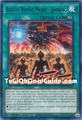 Yu-Gi-Oh Card: Battle Royal Mode - Joining