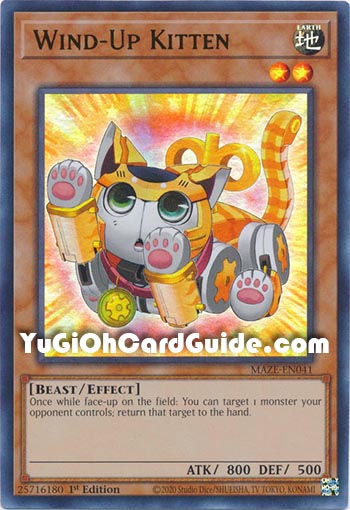 Yu-Gi-Oh Card: Wind-Up Kitten