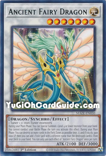 Yu-Gi-Oh Card: Ancient Fairy Dragon