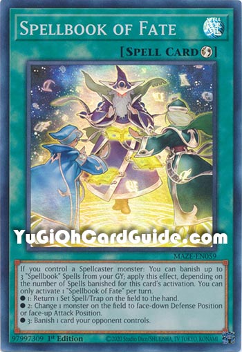 Yu-Gi-Oh Card: Spellbook of Fate