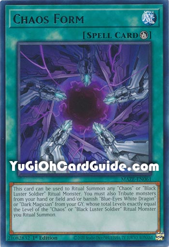 Yu-Gi-Oh Card: Chaos Form