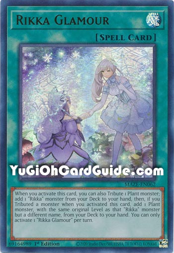 Yu-Gi-Oh Card: Rikka Glamour