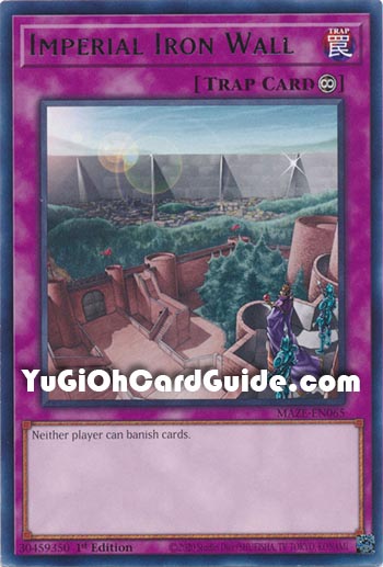 Yu-Gi-Oh Card: Imperial Iron Wall