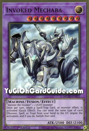 Yu-Gi-Oh Card: Invoked Mechaba