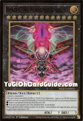 Yu-Gi-Oh Card: Number iC1000: Numerounius Numerounia