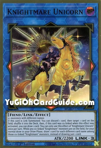 Yu-Gi-Oh Card: Knightmare Unicorn