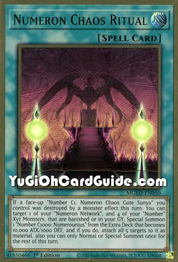 Yu-Gi-Oh Card: Numeron Chaos Ritual
