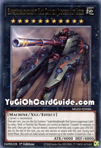 Yu-Gi-Oh Card: Superdreadnought Rail Cannon Juggernaut Liebe