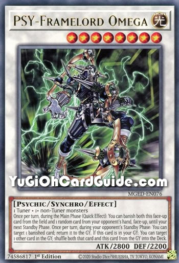Yu-Gi-Oh Card: PSY-Framelord Omega