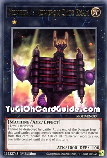Yu-Gi-Oh Card: Number 1: Numeron Gate Ekam
