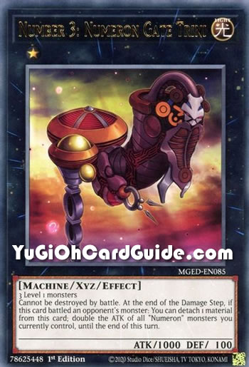 Yu-Gi-Oh Card: Number 3: Numeron Gate Trini